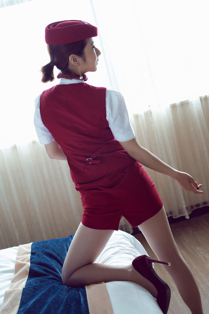 兔女郎莉莉玩变装制服诱惑看点足(图12)